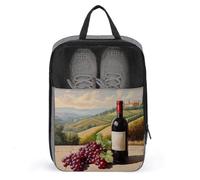 Sac à chaussures pour bouteille de vin rouge et raisin pour voyage, usage quotidien, sac de rangement anti-poussière pour chaussures de golf