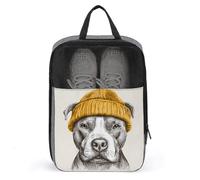 Sac à chaussures pour chien avec bonnet jaune pour voyage, usage quotidien, sac de rangement anti-poussière pour chaussures de golf
