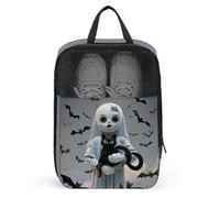 Sac à chaussures pour homme et femme - Pochette à chaussures de poupée cauchemar avec fermeture éclair - Sac à chaussures de golf respirant pour voyage à l'extérieur - Organiseur de chaussures pour le