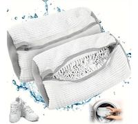 Sac à chaussures pour machine à laver - Lot de 2 | Sac de lavage avec protection 360° et fermeture éclair