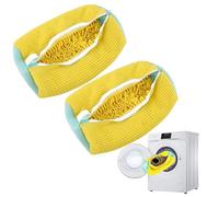 Sac à chaussures pour machine à laver, sac à linge pour machine à laver, sac à chaussures pour machine à laver et sèche-linge, sac de lavage réutilisable pour tous les types et tailles de chaussures,