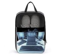 Sac à chaussures pour ordinateur et Internet - Sac à chaussures de voyage étanche - Organiseur de chaussures avec fermeture éclair et poignée - Sac à chaussures de golf - Style - Taille unique, Style