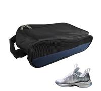 Sac à chaussures pour voyage, sac à chaussures de voyage rembourré | Sac de rangement portable résistant à l'eau avec fermeture éclair et ventilation en maille pour salle de sport, bleu, Refer to
