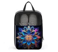 Sac à chaussures rectangulaire Mandala pour voyage, sac à chaussures étanche, organiseur de chaussures avec fermeture éclair et poignée, sac de baskets, style, taille unique, sacs à chaussures pour