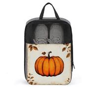 Sac à chaussures rétro en forme de citrouille pour voyage, usage quotidien, sac de rangement anti-poussière pour chaussures de golf