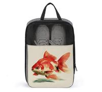 Sac à chaussures rétro en forme de poisson tropical pour voyage, usage quotidien, sac de rangement anti-poussière pour chaussures de golf