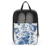 Sac à chaussures rétro pour voyage, usage quotidien, sac de rangement anti-poussière pour chaussures de golf, pivoines et marguerites