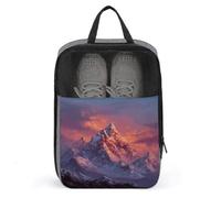 Sac à chaussures Sunset Mountain Peak pour voyage, usage quotidien, sac de rangement anti-poussière pour chaussures de golf
