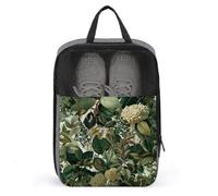 Sac à chaussures vert botanique pour voyage, usage quotidien, sac de rangement anti-poussière pour chaussures de golf