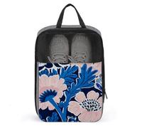 Sac à chaussures vintage botanique avec feuilles d'acanthe et fleurs de pivoine pour voyage, usage quotidien, sac de rangement anti-poussière pour chaussures de golf
