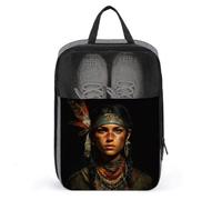 Sac à chaussures vintage indigène pour voyage, usage quotidien, sac de rangement anti-poussière pour chaussures de golf