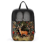 Sac à chaussures vintage Red Deer pour voyage, usage quotidien, sac de rangement anti-poussière pour chaussures de golf