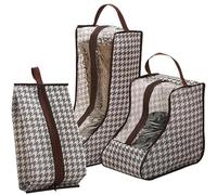 Sac à Chaussures Voyage,YouXiaor 3PCS Housses Chaussures Portable Imperméable Anti-Poussière Sac à Chaussures avec Poignée Sac de Rangement Anti-Poussière pour Bottes Courtes et Hautes