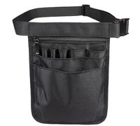 Sac à Ciseaux De Coiffure Sac banane à outils, étanche, réparation la main, matériel en nylon, trousse, ciseaux, pinces, sacs de rangement universels for l'extérieur(Black)