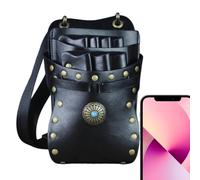 Sac à ciseaux pour coiffeurs - Sac à ciseaux pour ceinture pour barbier Sac de coiffure | Porte-ciseaux étui de rangement d'outils de beauté de grande capacité Sac à ciseaux, Noir, Consulte la