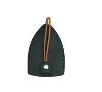Sac à clés unisexe extractible en polyuréthane, porte n cuir PU, porte e voiture, pochette porte-clés, vert foncé, Moderne