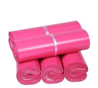 Sac À Colis Sac de courrier blanc, enveloppe Express, sacs rangement, d'expédition, pochette en plastique PE auto-adhésive, emballage, 100 pièces/lot(Pink,17 30cm)