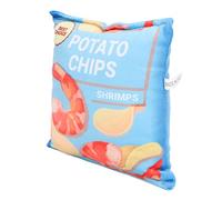 Sac à Collation Grinçant pour Chien, Jouets Grinçants, en Papier Hochet intégré, Chips de Pomme de Terre, Jouet Interactif en Peluche Doux pour la Maison (Crevettes fraîches