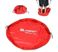 Sac à Combinaison Howzit Étanche 100 cm - Tapis de Change Néoprène Grand Format - Transport Équipement Mouillé Surf Kitesurf Paddle - Fermeture Cordons