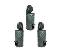 Sac à compost écologique, sac à déchets de jardin, sac de compost organique pliable, sacs de compost réutilisables en polyéthylène pour cuisine, jardin, cour, 45 x 80 cm