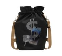 Sac À Cordon Cabas De Travail Léger En Toile Avec Imprimé De Signe Dollar