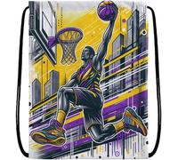 Sac À Cordon De Serrage Pour Joueur De Basket-Ball Sac À Dos De Taille Midi 36 X 30 Cm Multi-Usage : Kits De Sport, Kits D'éducation Physique, Gym, Déjeuner, Vacances, Plage, Sac De Pompe
