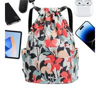 Sac à cordon de voyage | Avec une grande capacité et portable | Sac à dos de basket-ball - Pour fête sur la plage, natation, voyage, voyage d'affaires, maison, lieu de travail, loisirs, hommes, femmes