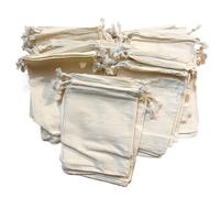 Sac à Cordon En Coton Sacs en coton avec cordon de serrage, 20 pièces, sacs cadeaux de noël for emballer des produits, sacs d'épicerie de différentes tailles, sac en tissu Pochon Tissu(13x18cm)