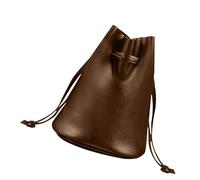 Sac à Cordon en Cuir PU,Pochette en Cuir Noir | Petite Pochette Cadeau, Sacs à Cordon Noirs, Pochette à pièces de Monnaie pour Femmes, PU pour objectifs d'appareil Photo, puces, Petites pièces