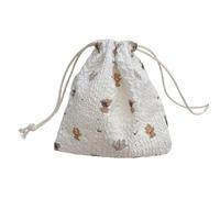 Sac à cordon en polyester réutilisable pour outils de beauté bijoux sac de voyage pratique sac de rangement, Little Gray Elephant, Beauté de masse