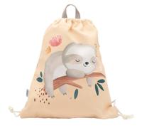 Sac À Cordon Enfant Imperméable Pour École Piscine Et Sport Beige TU
