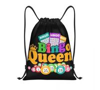 Sac à Cordon personnalisé Bingo Queen Game Lover pour l’entraînement Sacs à Dos de Yoga Femmes Hommes Sports Gym Sac à Dos