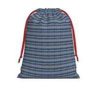 Sac à cordon réutilisable avec cordon de serrage, motif tribal polynésien maori, bleu, idéal pour un anniversaire, un mariage, une organisation quotidienne d'événements