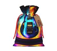 Sac à cordon robuste pour guitare électrique magique 11,9 x 17,5 cm, sac cadeau tendance et pratique pour les nécessités quotidiennes 1 pièce