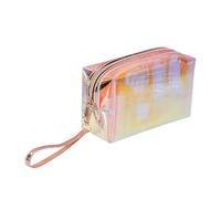 Sac à Cosmétiques Cosmetic Storage Bag Laser Glitter Waterproof Zip Pouch Ladies Travel Organization Toiletry Bag Portable Makeup Transparent Bag pour Femme(1C)