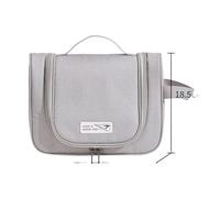 Sac à Cosmétiques Portable Women Hanging Toiletry Bag Travel Outdoor Camping Men Makeup Bags Beautician Pouch Bathroom Electronic Gadgets Supplies pour Femme(Gray)