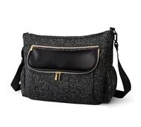Sac à couches grande capacité, sac de voyage for maman, organisateur universel de poussette for enfants(Black)