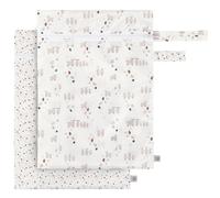 LÄSSIG Lot de 2 Sacs à langer réutilisables/ Wet Bag Dots/Sheep