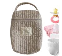 Sac à couches pour couches, organisateur de couches pour table à langer | Sac à couches matelassé en coton Diaper Caddy Nursery,Organisateur de couches portable, empileur de couches polyvalent pour li