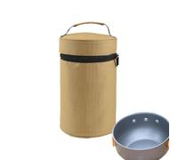 Sac à couverts de camping, avec poignée, sac de voyage portable, séparateur à fermeture éclair, rangement pour couverts et bols de camping, pour pique-nique, barbecue, randonnée, plage, pêche