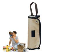 Sac à couverts enroulable - 38 x 24,4 cm - 12 compartiments - Sac à couverts portable - Sacs à couverts polyvalents - Sac à couverts multifonction pour fourchettes, cuillères, baguettes, organisateur