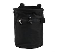 Sac à craie antidérapant pratique avec design à tirage rapide pour une meilleure performance dans le sport (noir)