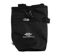 Sac à craie conçu pour l'escalade et l'haltérophilie avec fermeture anti-fuite, intérieur en polaire et compartiments de rangement pratiques (noir)