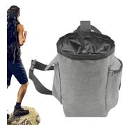 Sac à craie de gym - Sac de rangement carbonate de magnésium avec boucle de ceinture, section fermeture éclair pour l'escalade de blocs | Accessoires de sport légers pour l'entraînement