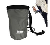 Sac à craie d'escalade - 19 x 12,5 x 12,5 cm - Résistant à la déchirure - Cylindre multifonction flexible antidérapant - Parfait pour le stockage de poudre d'intérieur et d'extérieur