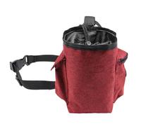 Sac à craie d'escalade - 20 x 15 cm - Organiseur de rangement - Fermeture éclair dans la poche - Ceinture réglable - Porte-craie durable - Gymnastique - Haltérophilie - Accessoire de fitness pour