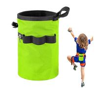 Sac À Craie d'escalade | Sac À Craie avec Ceinture Taille Adjustable Et Poche De Rangement Zippée | Équipement pour Escalade Musculation Disc Golf Mur Entraînement Bloc | Sports De Salle