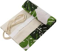 Sac A Crayon De Toile, 48 Trous Pochette Pour Crayons, Trousse De Crayons De Couleurs Sac Multi - Usages (Crayons Non Inclus)