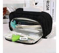 Sac À Crayons De Grande Capacité,Étuis Scolaires Esthétiques Pour Filles,Porte-Papeterie Coréen,Étui À Stylos Pour Enfants,Fournitures Scolaires Pour Étudiants.Black