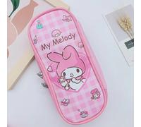 Sac À Crayons En Pu Avec Dessin Animé Sanrio, Nouveau Sac De Rangement Kuromi My Melody Cannelle, Boîte De Papeterie À Fermeture Éclair, Kawaii